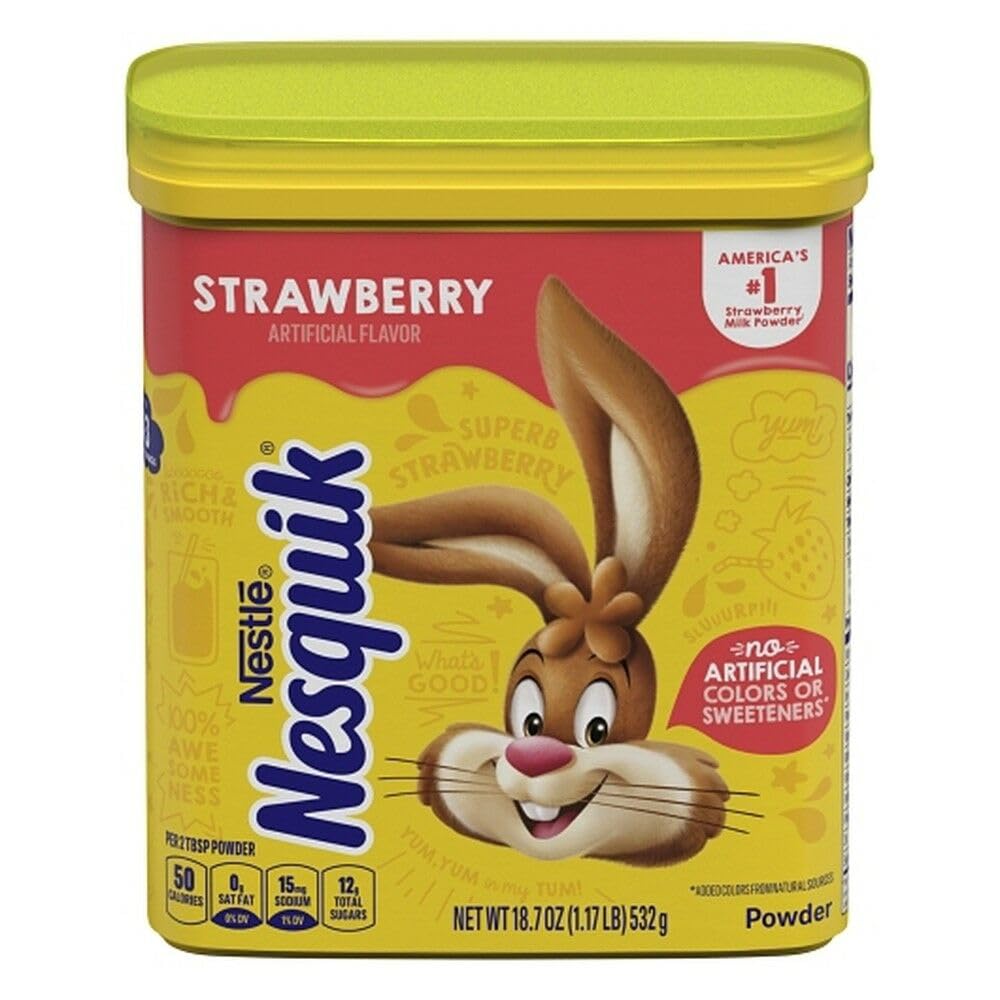 Flavored Powder-Strawberry-16 Oz-2 Count