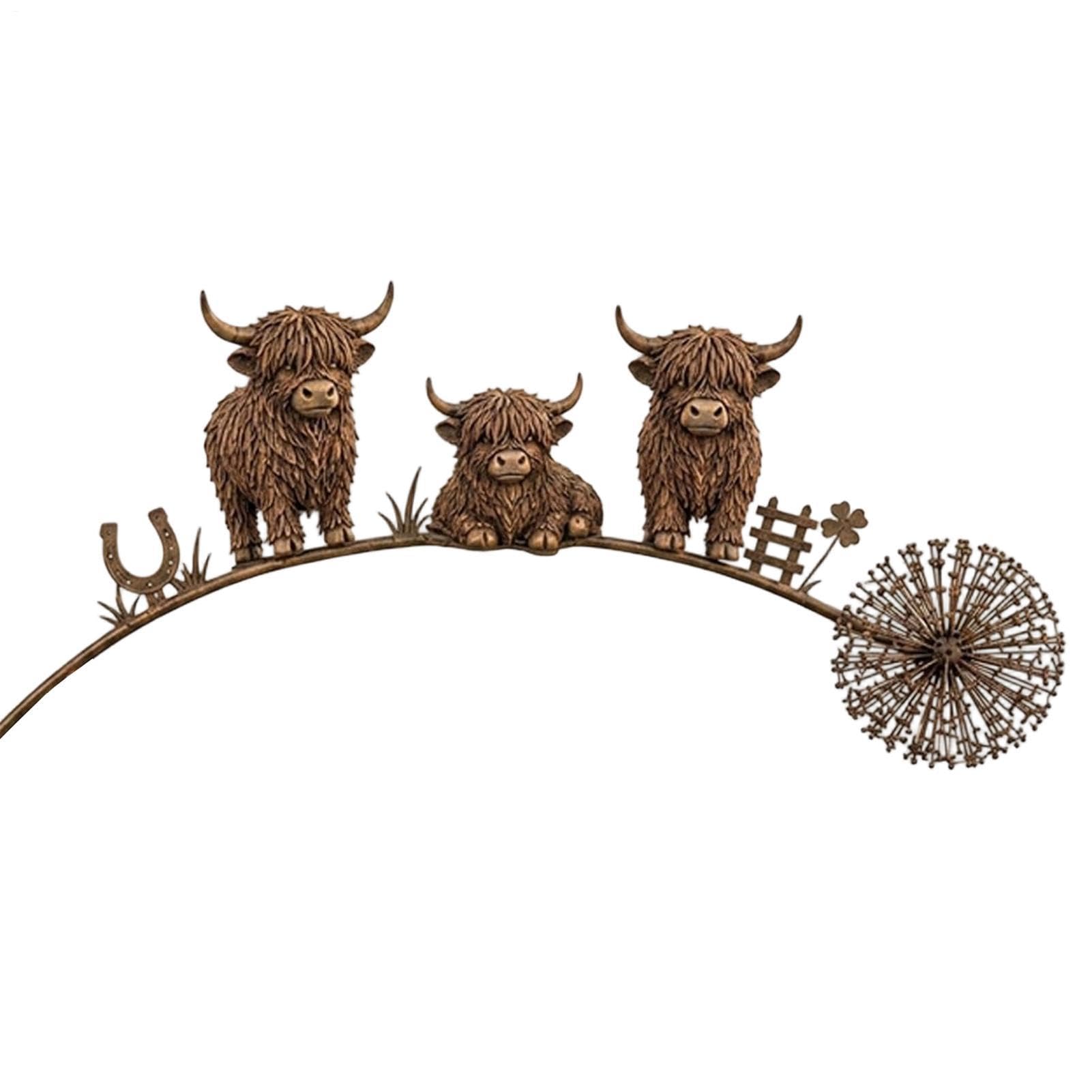 Estacas decorativas de jardín de metal con animales para adornar el césped de tu patio