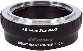 KECAY Lens Adapter Ring for Konica AR Mount Lens to Micro Four Thirds MFT M4/3 M 4/3 Camera Body Panasonic Lumix G1 G2 G3 G10 GX1 GH1 GH2 GF1 GF2 GF3 GF5 GH4 Olympus PEN OM-D E-M5 E-M10 AR-M4/3