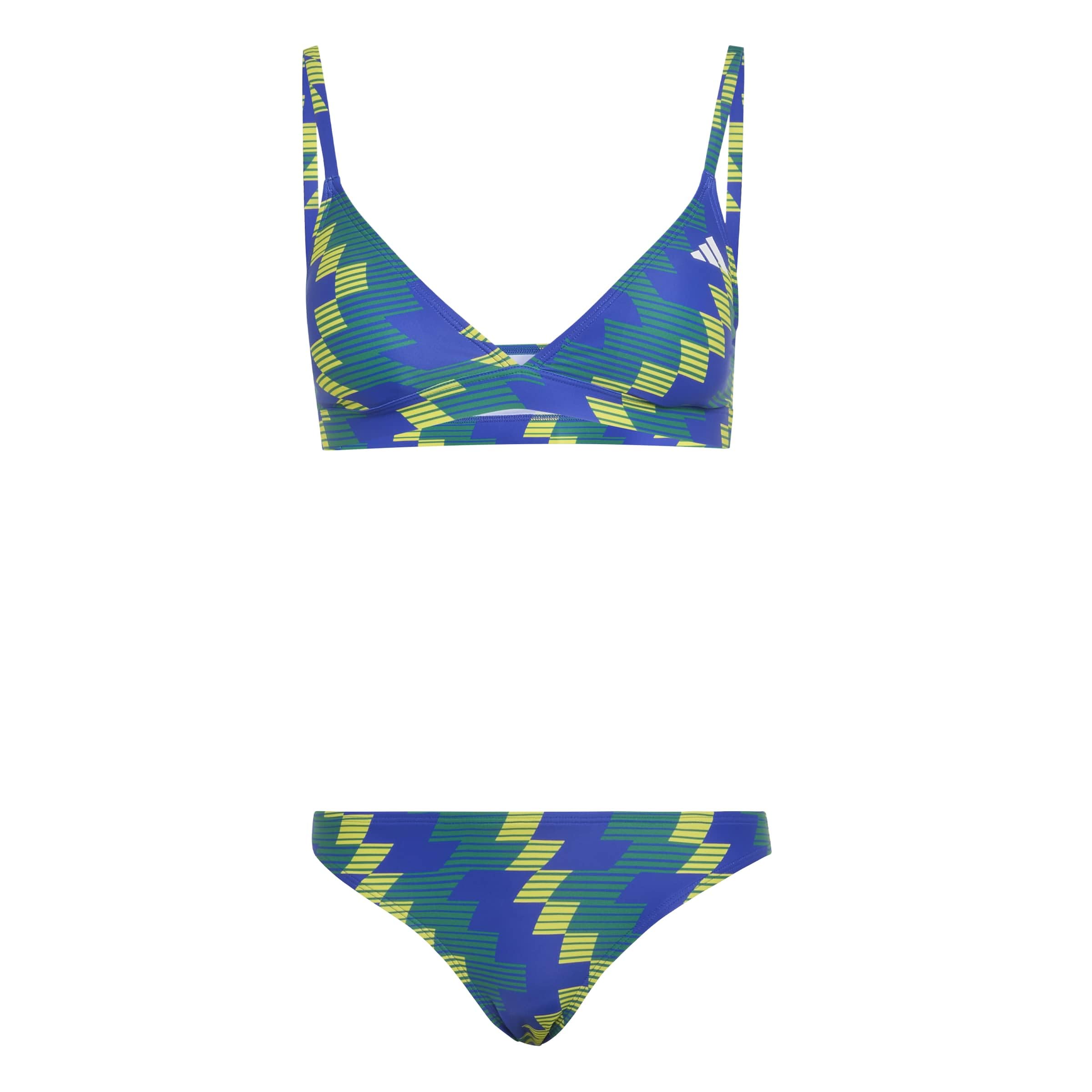 Adidas Women's Two Piece Swimsuit - Lucid Blue/Gr - 16 (XL)