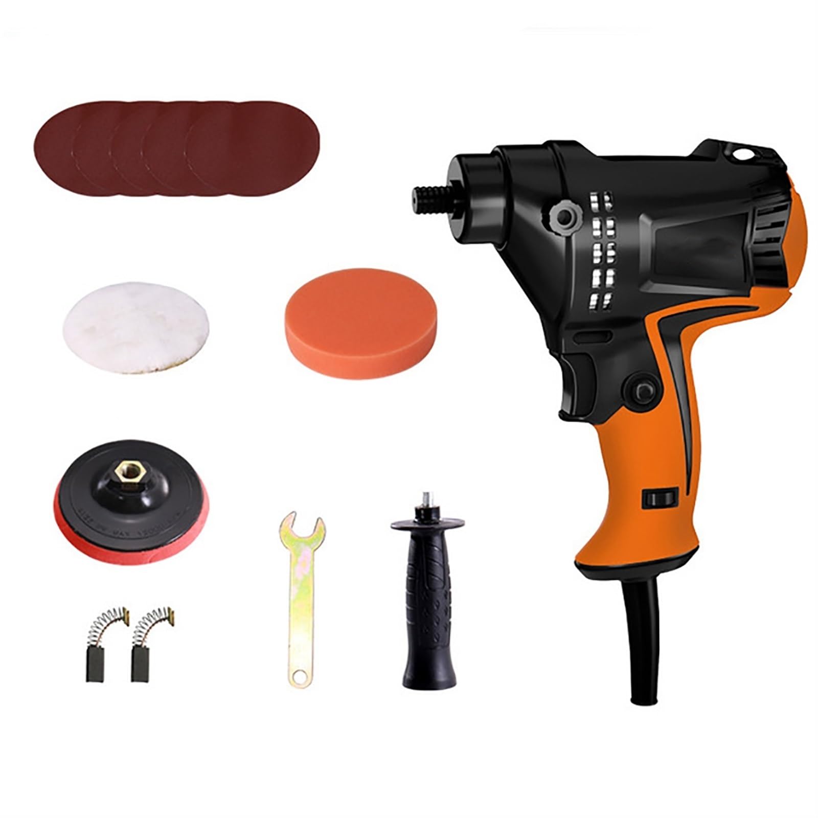 Máquina pulidora de coche de 980W, pulidora de cera eléctrica ajustable de 6 velocidades for suelo de azulejos del hogar, máquina de encerado for reparación de automóviles Ligera Y FáCil De Usar
