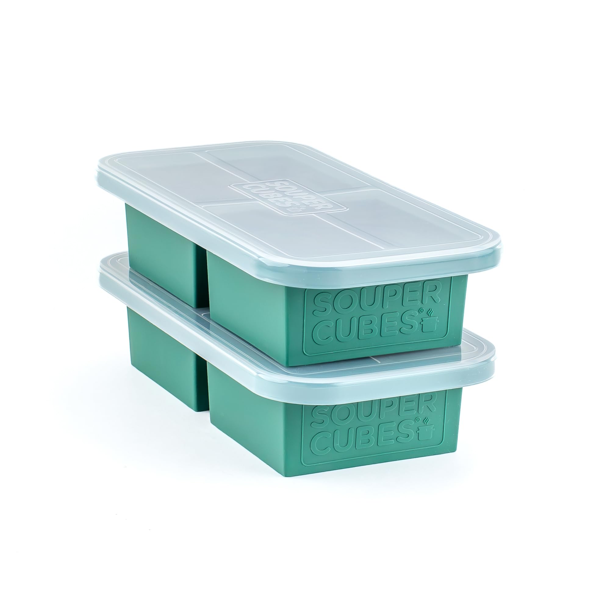 Souper Cubes 2 Cup Silicone Freezer Molds, Kale, 2-Pack