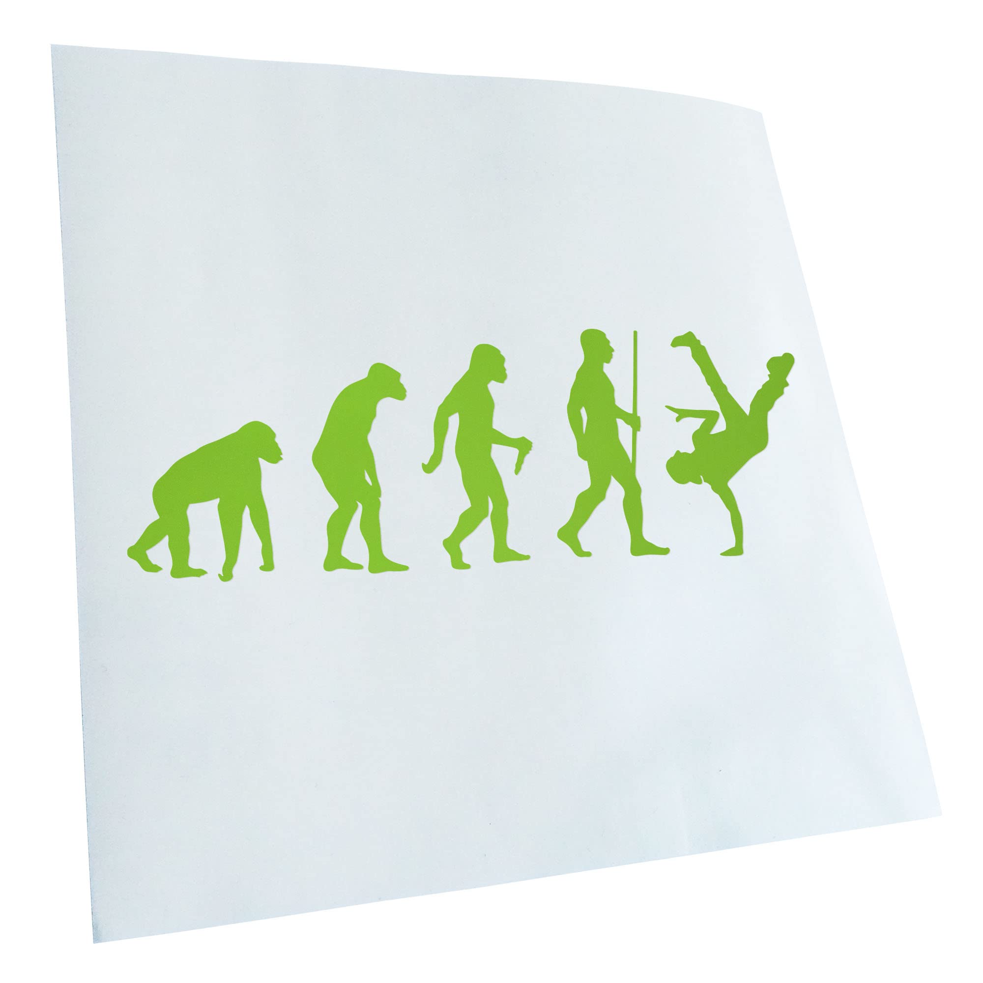 Kiwistar - Car Sticker - Breakdance Evolution - Lime Green - 30 x 10 cm - Rear Window Car Sticker Weatherproof for Car Truck Moped Truck - Sticker Exterior Self-Adhesive Tuning Accessories for Window