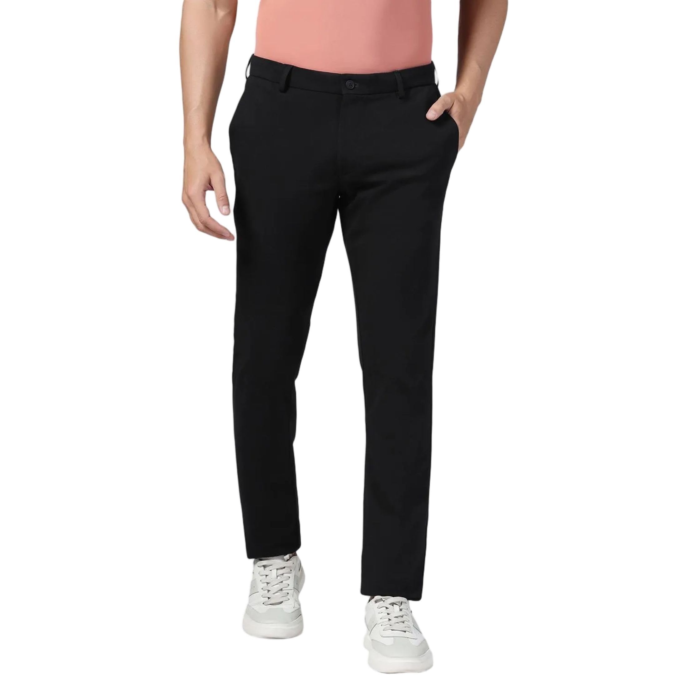 blackberrys Men's Solid Slim-Fit Trousers |Basic-Casual-picture-39