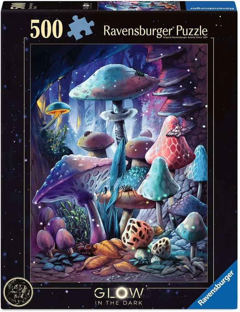 Moonlight Mushrooms Adult Puzzle 500 Pieces