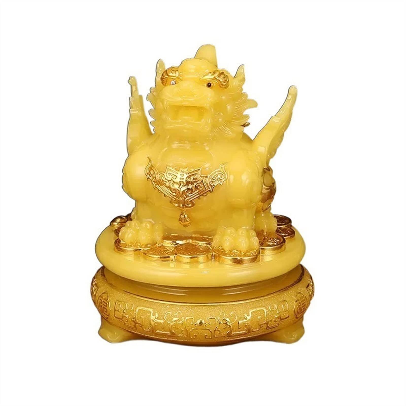 Sculptures de Pixiu et Crapaud Feng Shui gris, ornements de fortune maison