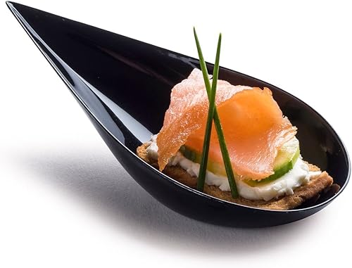 Miniatura 10 de Zappy - Mini cuchara para aperitivosCucharas para cataPlato de postre asiático, 100 unidades, Blanco