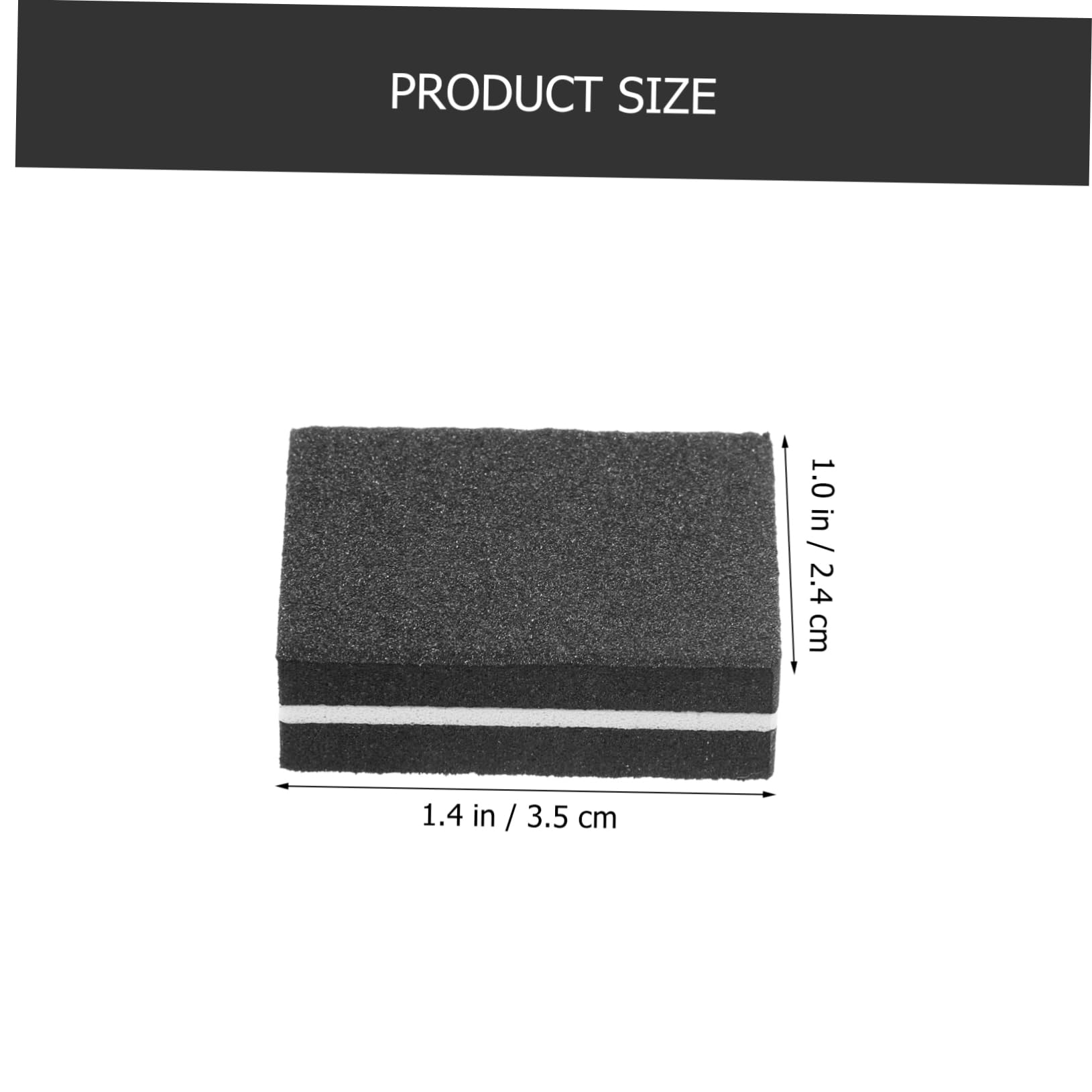 Healeved Set Di Lime Per Unghie Punte Per Lime Per Unghie a Grana Grossa Blocco Lucidante Con Punta Aguzza Per Uso Domestico e in Salone Pezzi