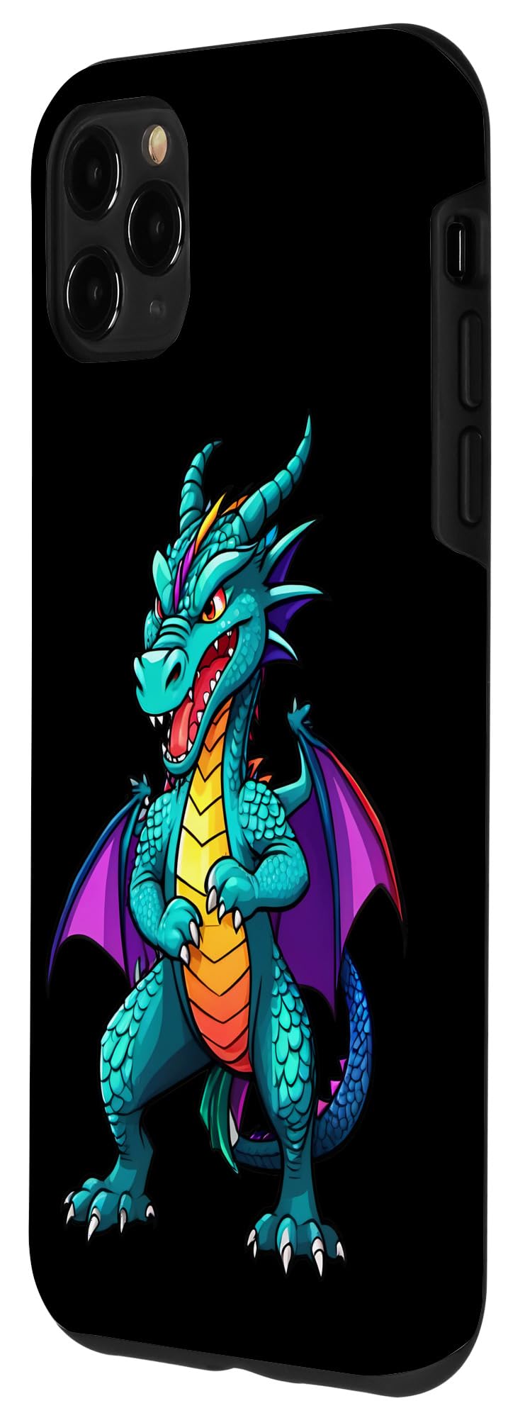 iPhone 11 Pro Max COLORFUL MYTHICAL DRAGON ART Case - Image 2