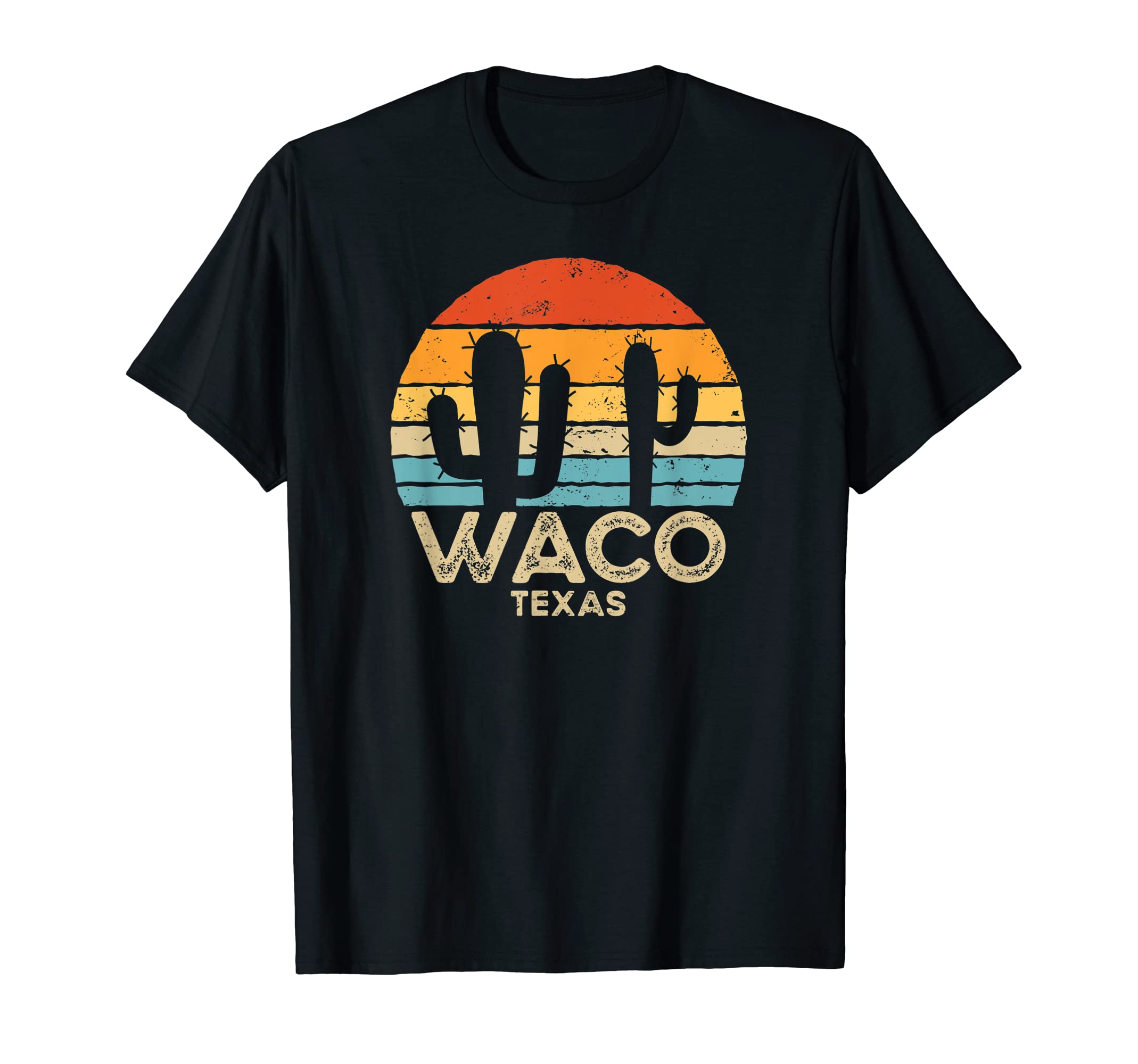 Retro Sunset Waco Texas T-Shirt