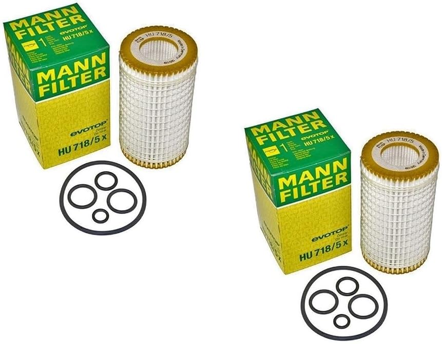 Pair Set of 2 Engine Oil Filters For W203 W204 R171 Chrysler Dodge