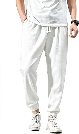 Japanese Pants for Men Work Harem Sweatpants Streetwear Jogger 111