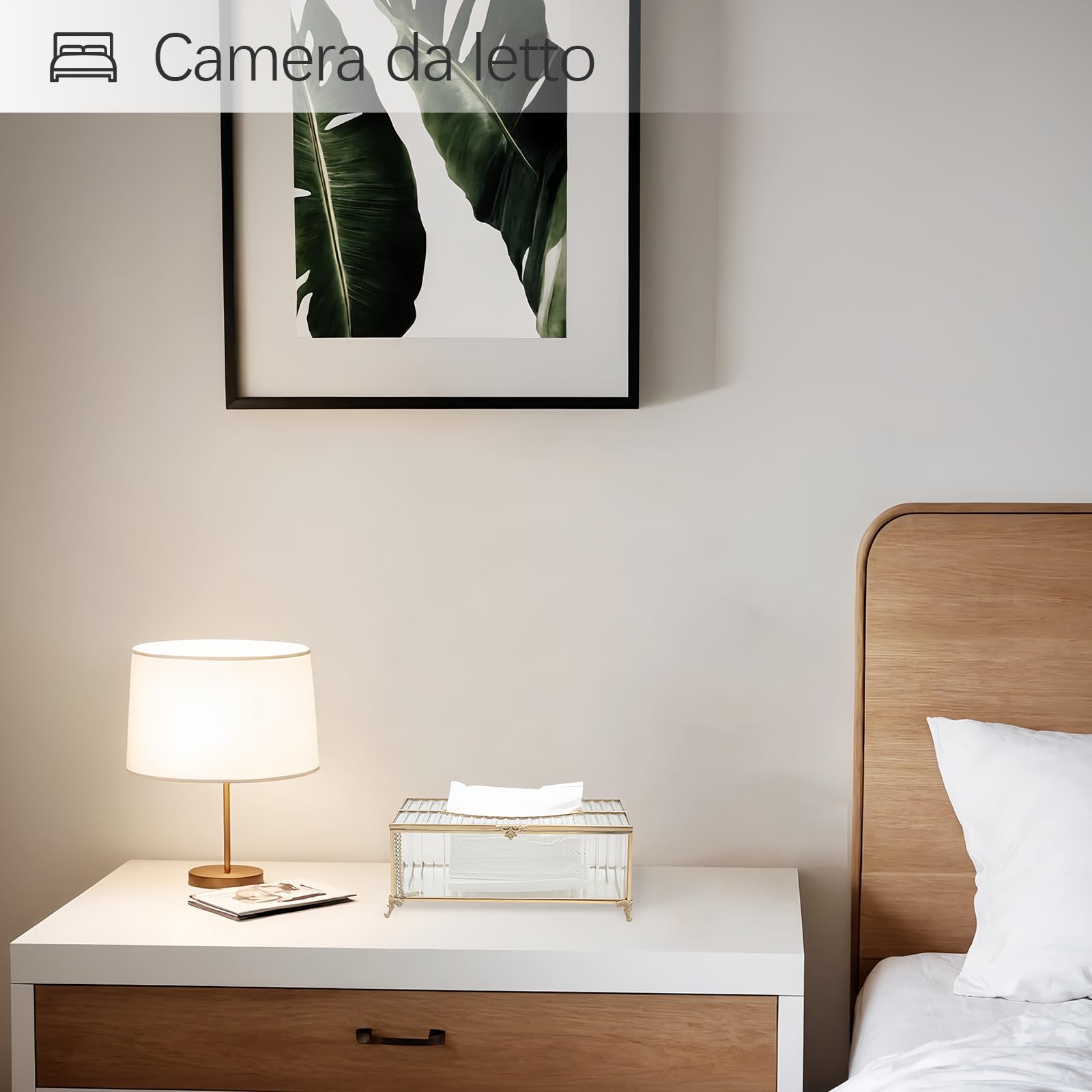 Fazzoletti di Carta Box, SLHEQING Porta Fazzoletti Rettangolare, Scatola Fazzoletti in Vetro, Portafazzoletti da Tavolo per Comò, Bagno, Hotel, Restaurant, Büro