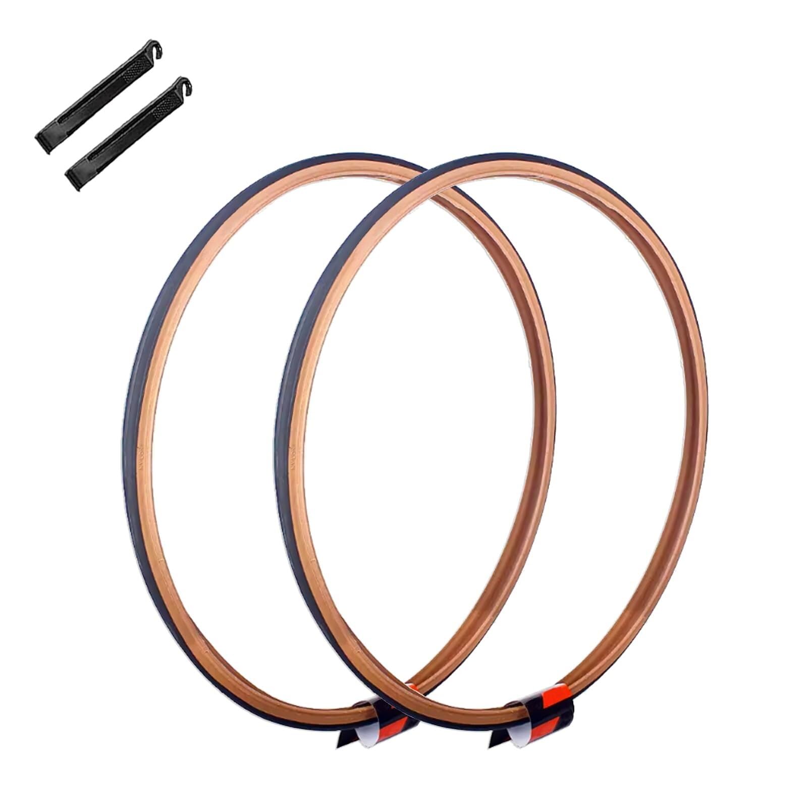 2PCS 700x25C/28C Opony Do Rowerów Szosowych Z 2 Dźwigniami 700 25C/28C Odporne Na Przebicie Akcesoria Zamienne Do Rowerów Kompatybilne Z Rowerami Górskimi, Miejskimi, Hybrydowymi
