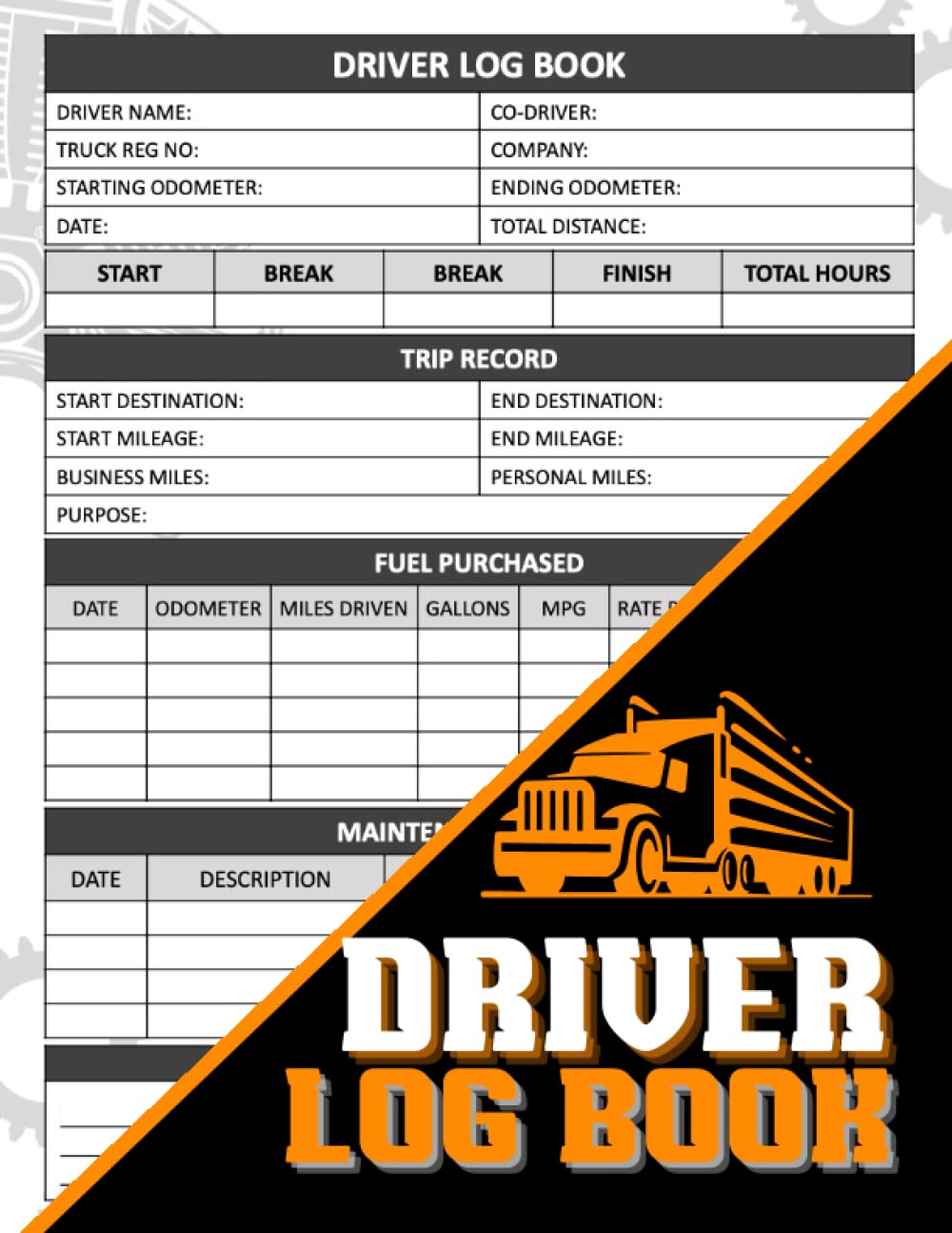 Mua Sách The Ultimate Truck Driver Logbook Track Your Trips, Miles and