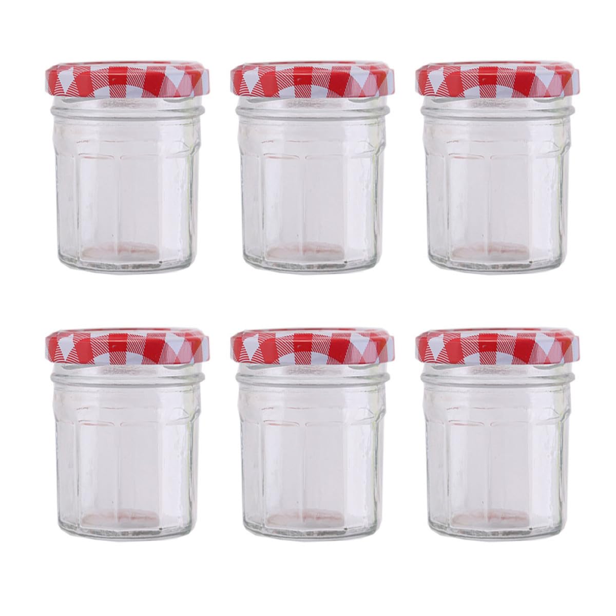 Pots en verre pour miel Zerodeko Lot de 6 bocaux hermétiques 200 ml à couvercle rouge