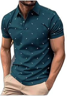 AIN6 Merriment Printed Men Polo Neck Blue T-Shirt (EAN1001-TEAL_XL)_PT Price In India