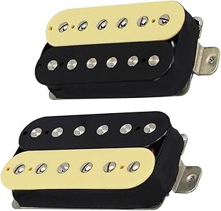 Electric Guitar Pickup Set Bridge+Neck Humbucker Pickups Off White Black Color guitar pickup set