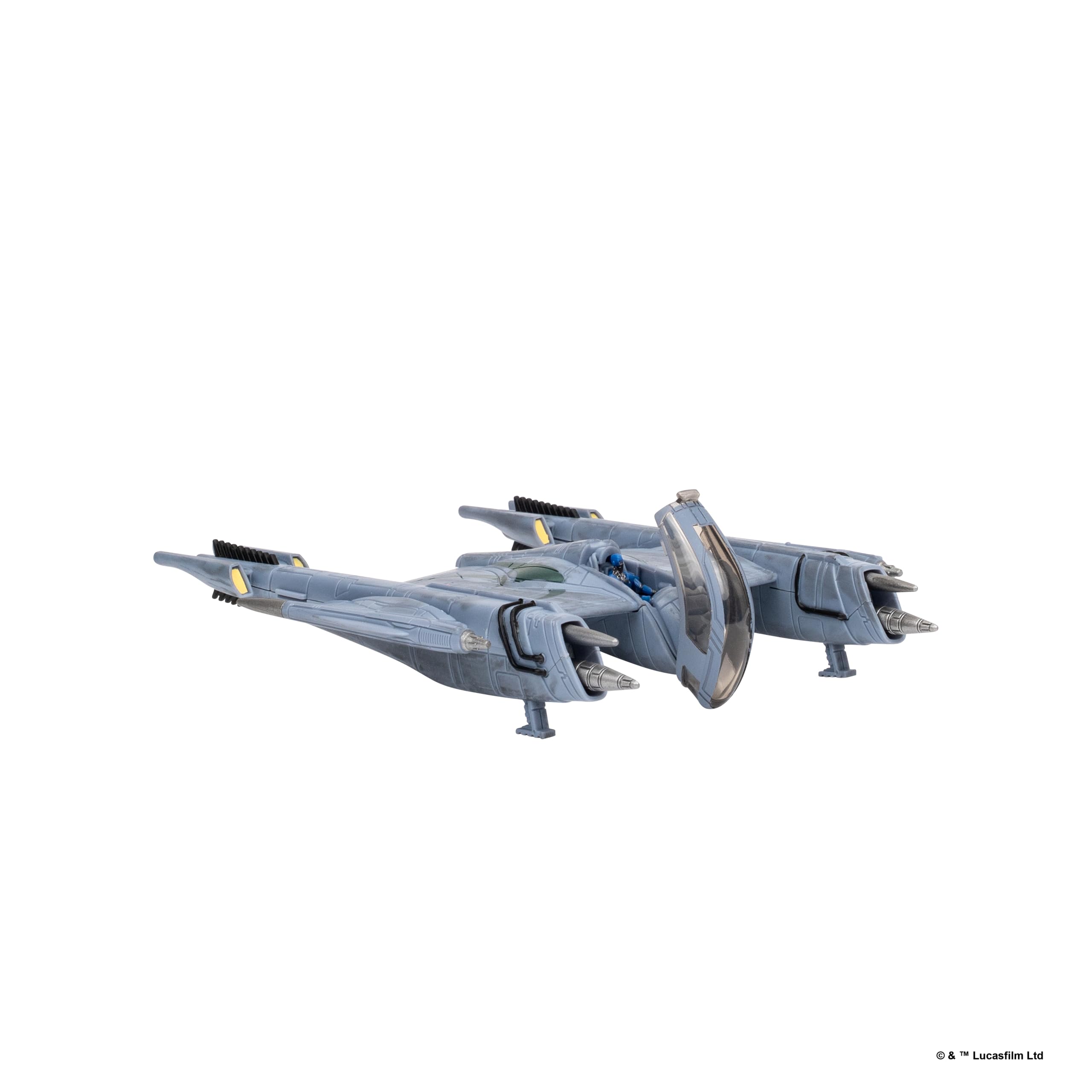 Star Wars Micro Galaxy Squadron Magnaguard Starfighter - Vehículo de 5 pulgadas con accesorio de microfigura de 1 pulgada