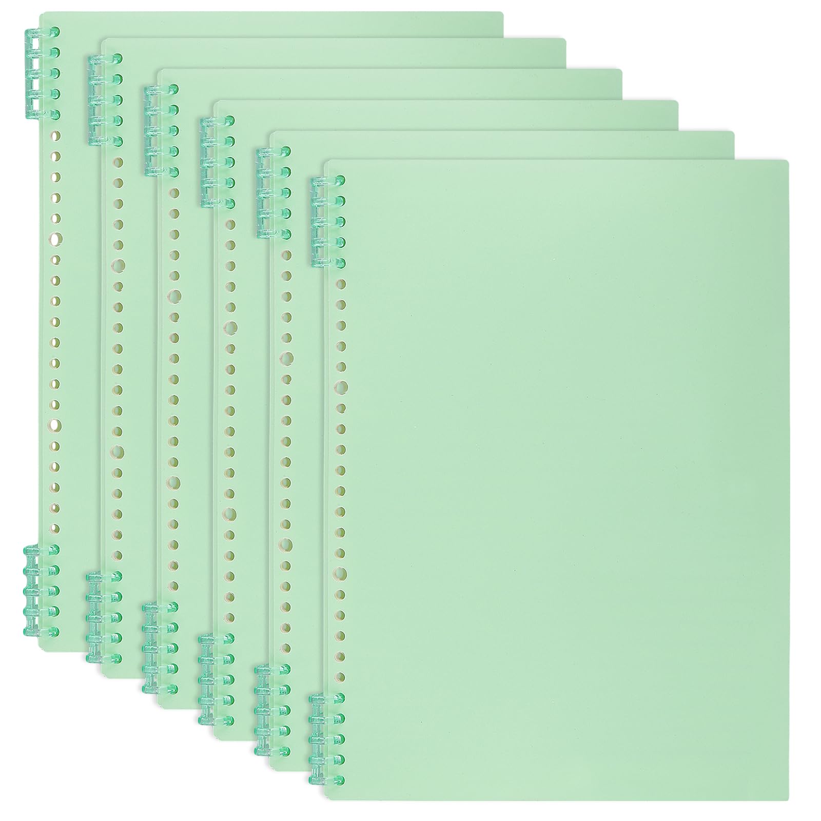 YUENPUN 6 Pack A4 Wirebound Lined Notebook, 120 Pages A4 Notepad with Perforated Edges 80GSM Paper Spiral Notebook for Home, Office Use