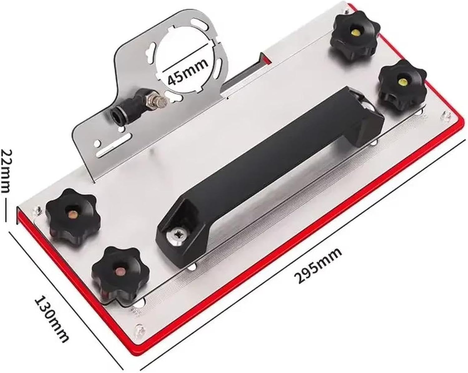 45° Angle Tile Chamfering Tool 45°Angle Grinder Auxiliary Tool Rustproof Wearproof 45° Corner Cutting Bracket for Wood Marble