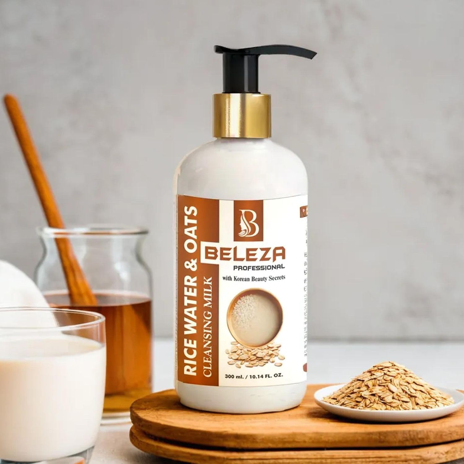 Rice Water & Oats Cleansing Milk,300 ml, Gently removes Make up & dirt.-image-37