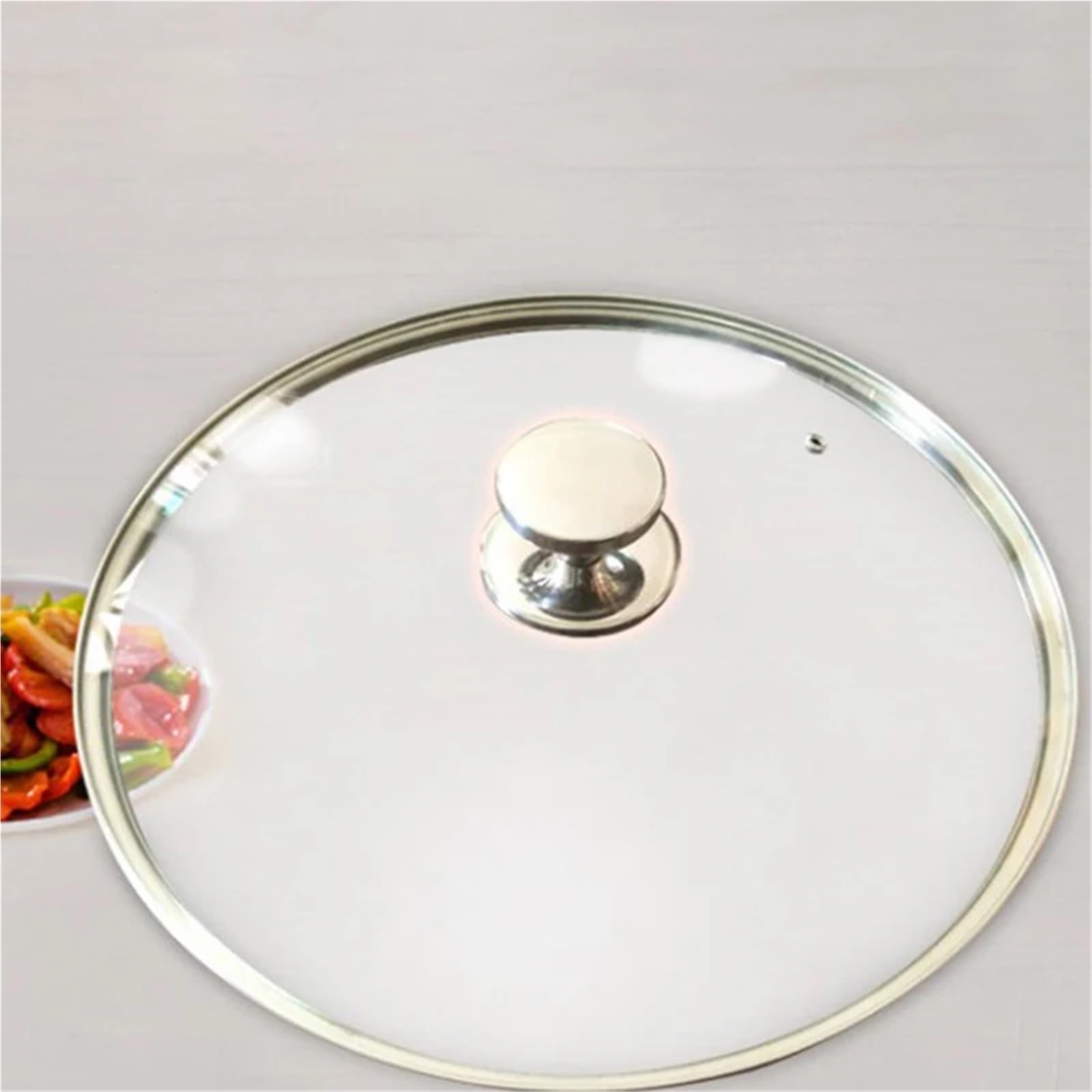 Asa de la tapa de una olla, Manija de tapa olla, perilla agarre repuesto, 15 Uds., varios tamaños, color plateado(53mm)
