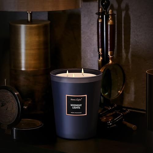 Miniatura 104 de HomeLights Velas perfumadas Vela en tarro grande, 33.3 onzas Velas de aromaterapia de soja natural, hasta 70 horas de tiempo de combustión con 3