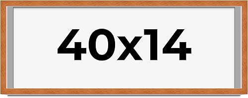 Miniatura 67 de Marco marrón de 18 x 24 pulgadas, marco de madera maciza de nuez de miel, ancho de moldeo de 0.875 pulgadas, profundidad de rabo de 0.875 pulgadas