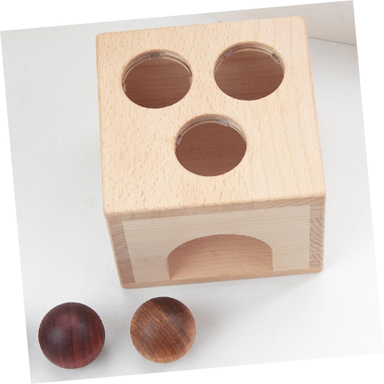 VICASKY Giocattolo Caduta di Palline in Legno Educativo per Bambini, Set, Migliora Coordinazione Mano-Occhio, per Giochi di Apprendimento Montessori