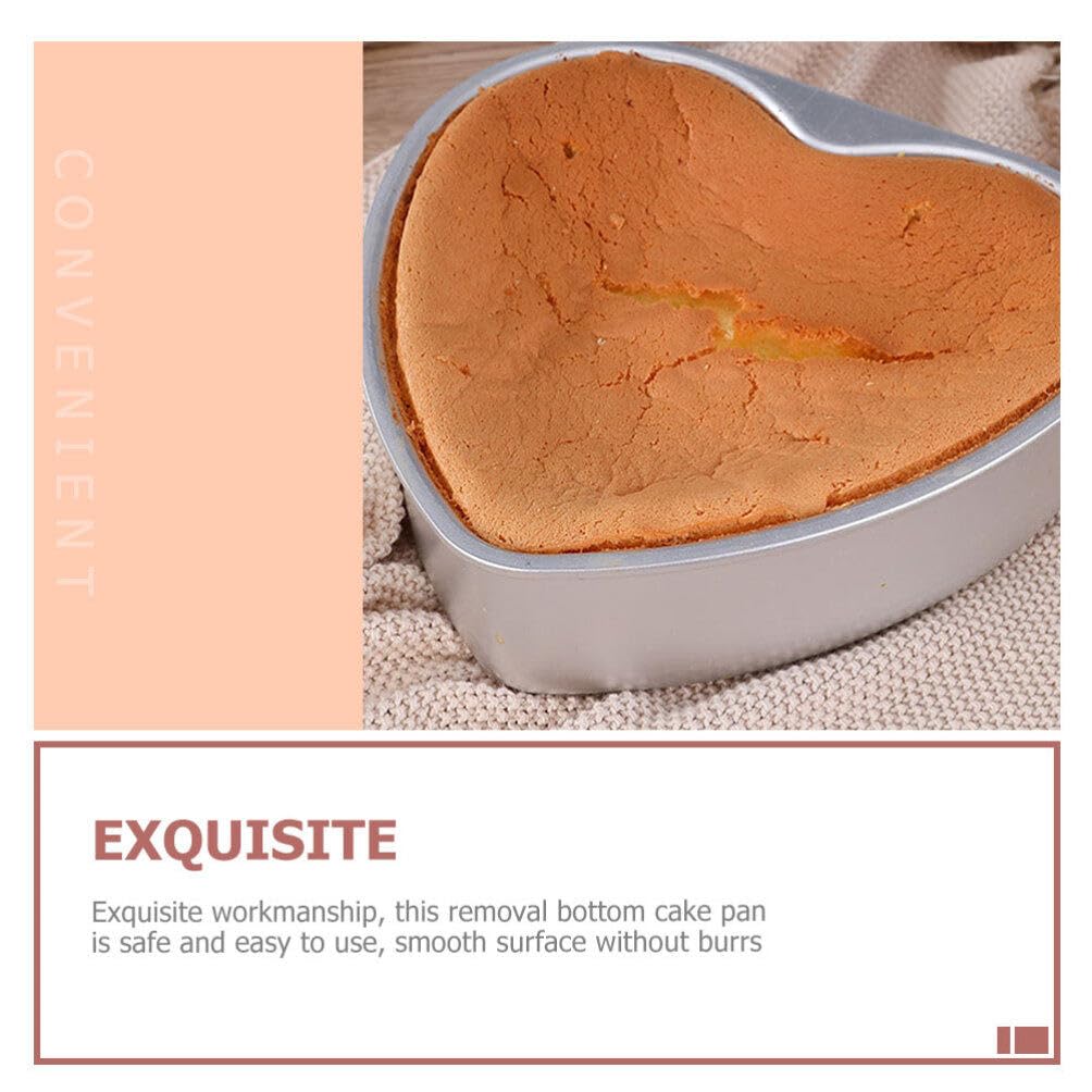 2pièces Moules à Gâteaux Forme de Cœur Lot de Cercles Profonds Moules à Pâtisserie pour Cuisine Réutilisables
