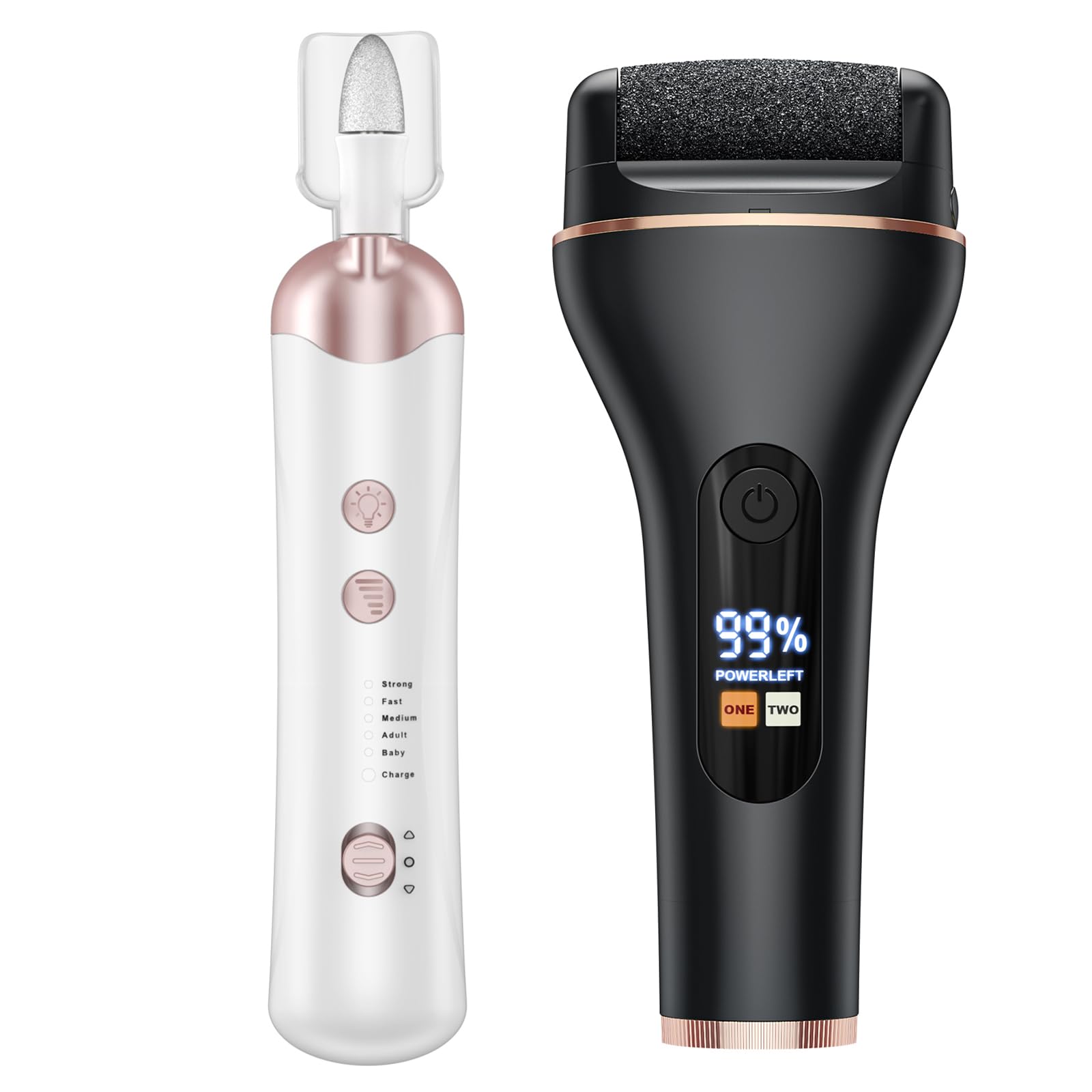 Hornhautentferner Elektrisch für Rissige Fersen, Abgestorbener, Hornhaut entfernen，Elektrisches Maniküre Set Pediküre Set für Gelnägel & Naturnägel