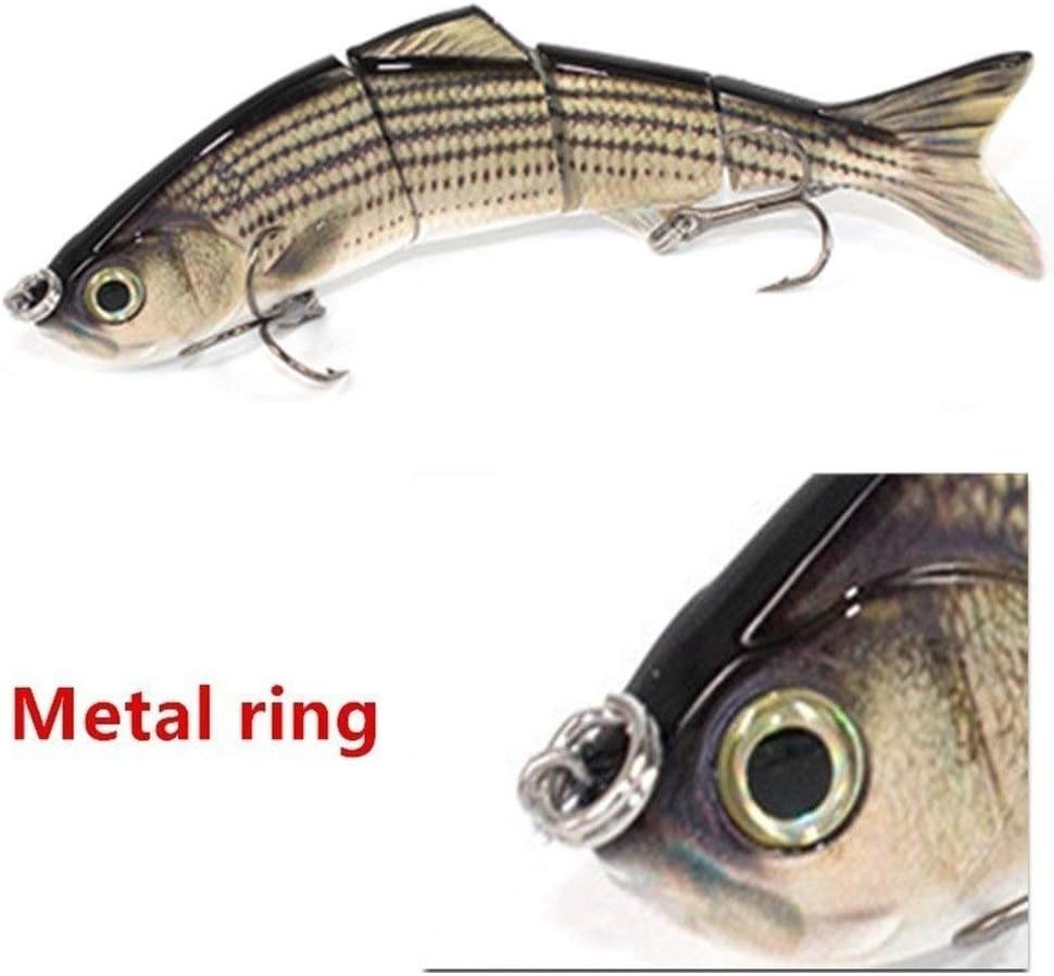 Sfeexun Lifelike 4 Segment Big Swimbaits for Bass Sinking Fishing Bass Lures Artificial Hard Bait Swimbait for Fishing, Great for Fisherman Dad Gift Style 5 (8.85 inches L 4.76oz) : Sports & Outdoors