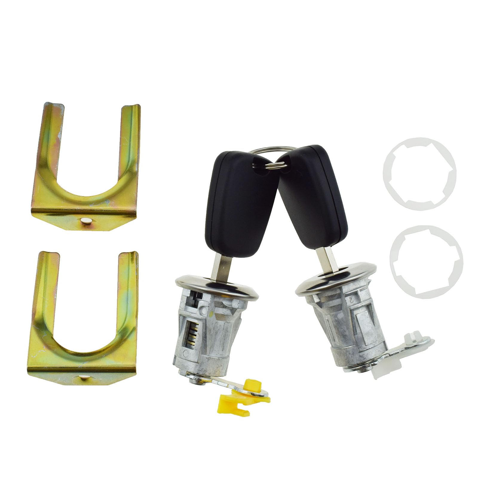Front Left Right Cylinder Door Lock Barrel with Key 9170Y8 1608746380 for Peugeot 107 Citroen C1 Toyota Aygo 2005-2014