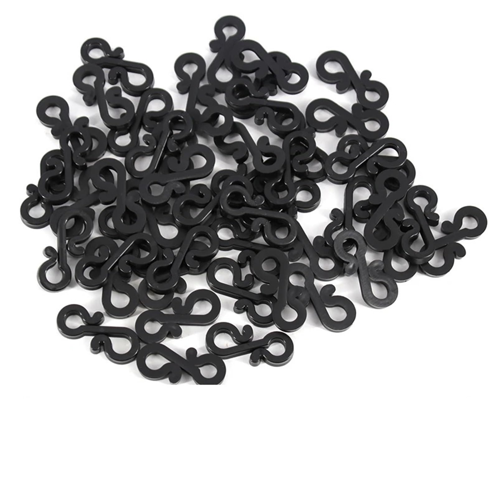 Roof Clips 120/240Pcs Plastic Hooks Gutter Hangers S-Shaped Clips Weatherproof for Christmas Holiday Outdoor Rope Light(240pcs)
