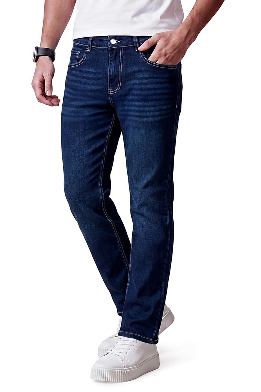 Heyfanee Herren Jeans Regular Fit Straight Hose