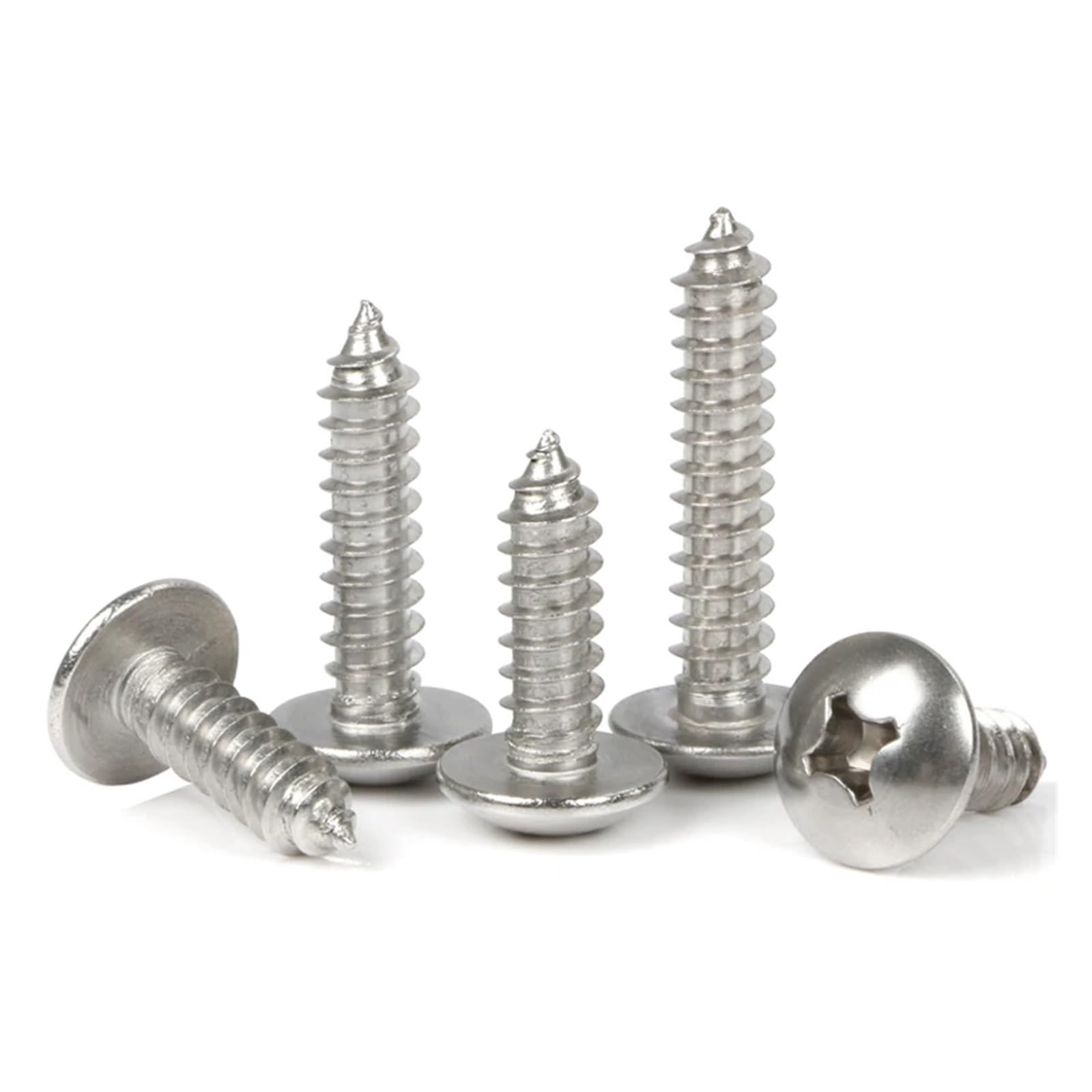 Tornillos Tornillos autorroscantes Tornillo de Ace Tornillos autorroscantes de Cabeza avellanada con Ranura en M3 M3.5 M4 Tornillo de Cabeza avellanada de Acero Inoxidable 304(M4x60mm 20pcs)