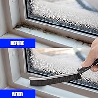 Vista 2 de Cepillo de limpieza de hendiduras, cepillo multifuncional de cerdas duras para limpieza de hendiduras, cepillo de lechada de limpieza de hendiduras