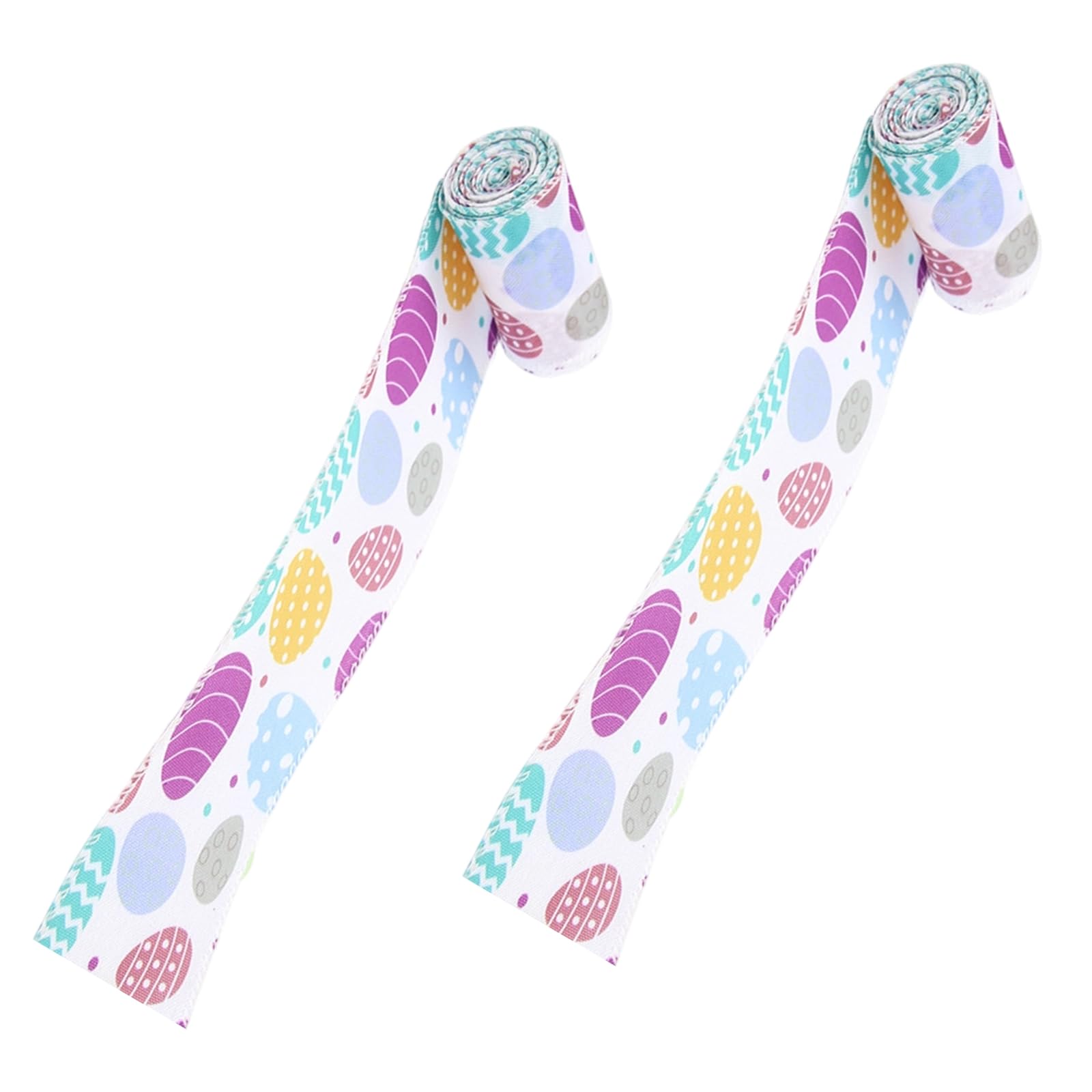 alloneslife Of 2 Festival Ribbons Packaging Ribbon Polyester Texture Suitable for Enhancing Atmospheres in Gatherings and Craft Ribbon