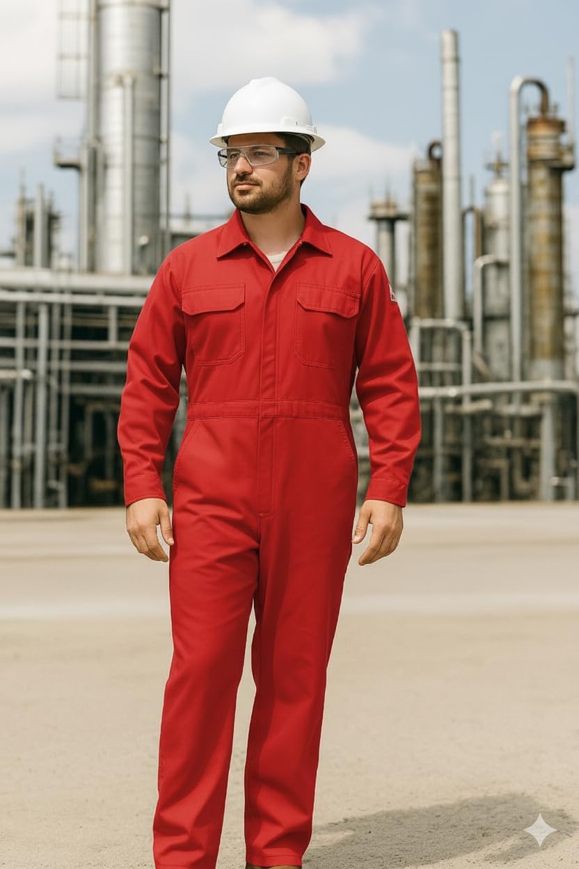 Flame Resistant FR Coverall - 88% C / 12% Nylon - 7oz