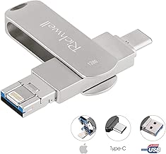 USB 128GB Flash Drives for iPhone Photo Stick USB C Thumb Drive External Storage USB C Drive Memory Stick Richwell 3in1 for Apple iPhone iPad iOS Mac Android USB Type C and Computers(Silver128-D) - coolthings.us