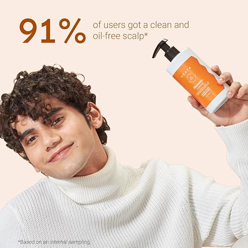 Miniatura 6 de Champú limpiador Arata Oil Control (10 onzas líquidas) con extractos ayurvédicos, totalmente natural, vegano y libre de crueldad, champú para el