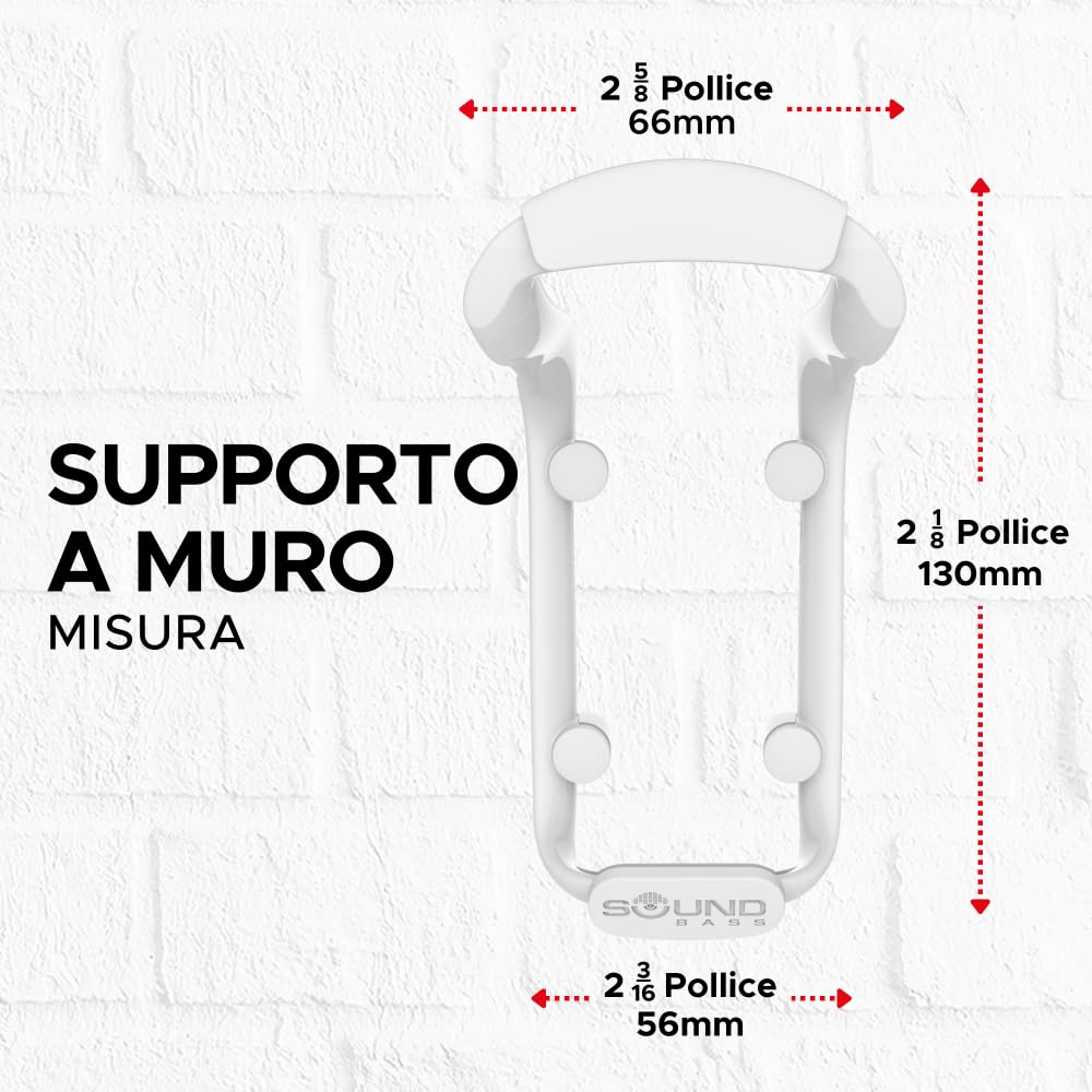 Sound bass staffa da parete per altoparlante Move, resistente alle intemperie, compatibile con Sonos Move e Move 2, con accessori di montaggio inclusi (Move 2 - Bianco)