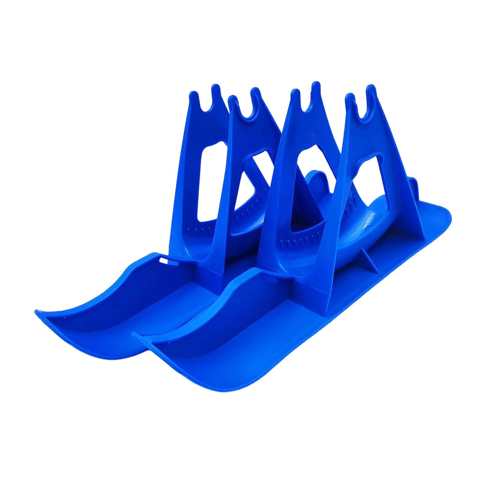 Générique Ski Sled Fixation Traîneau pour Vélos D'Équilibre Planche à Neige pour Marcheurs Kit Snowboard Universel Support Stationnement Chariot de Golf Robuste, Bleu