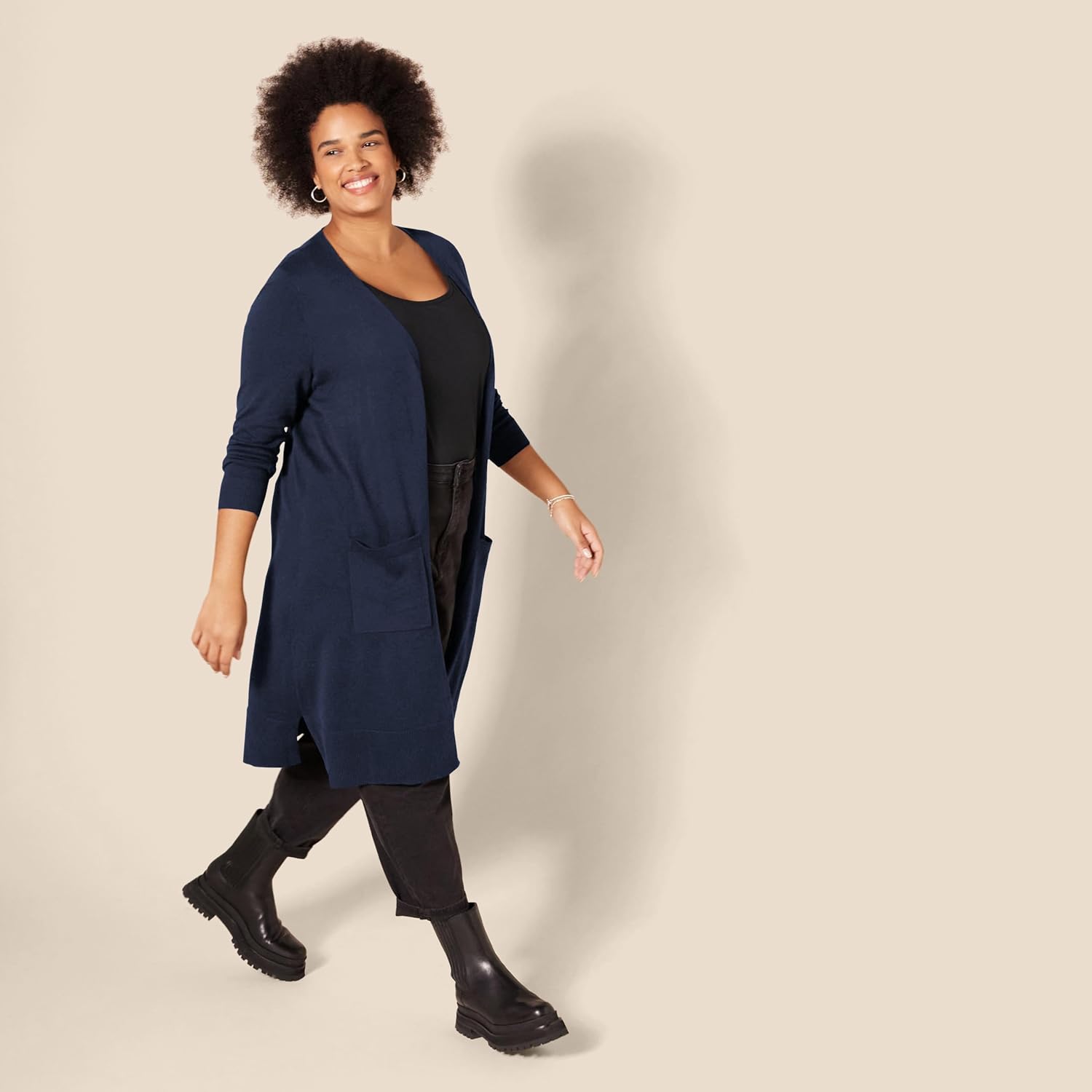 Amazon Essentials womens Lightweight Longer Length Cardigan Sweater - Image 8