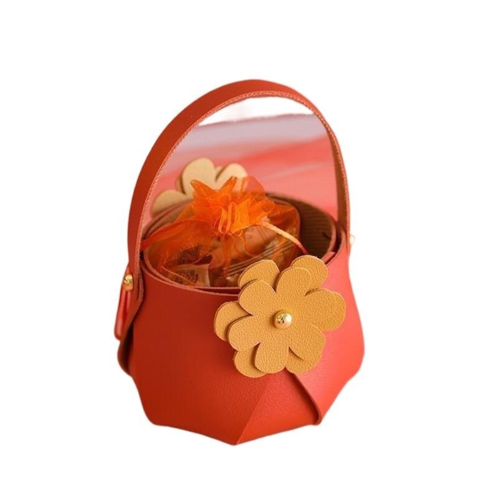 Mini scatola di caramelle portatile in pelle Per il Ricevimento di Nozze