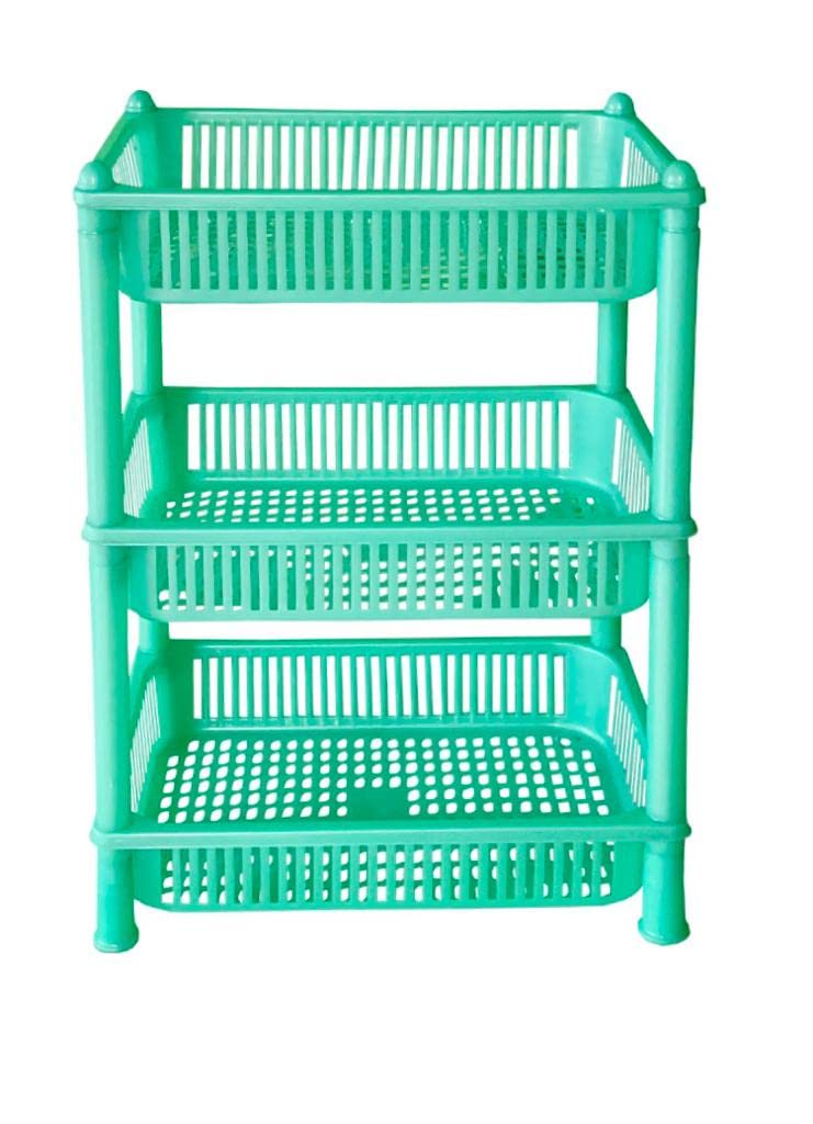 jogi Unbreakable Plastic 4 Tyre Multipurpose Basket Stand Rack for