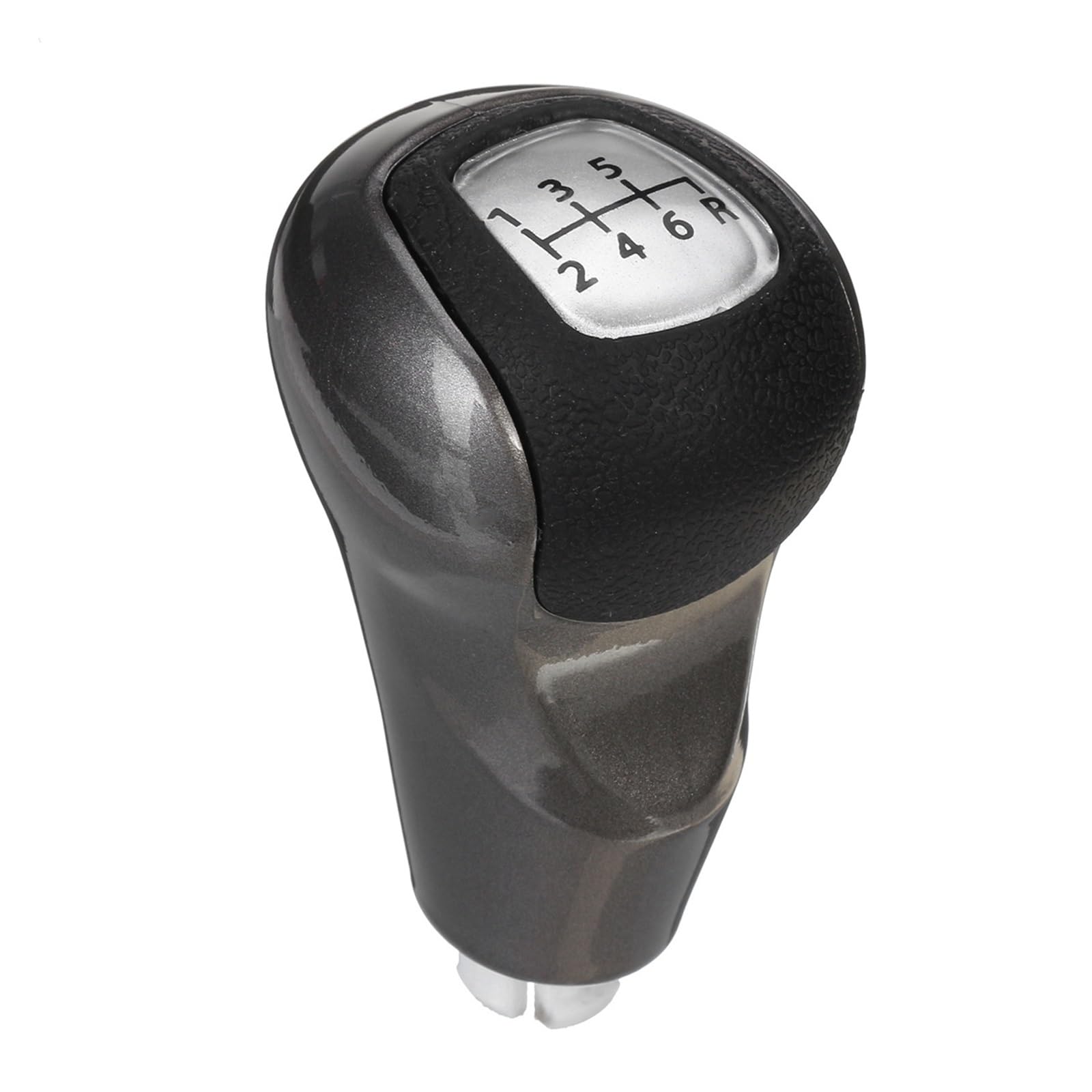 AMYALIN Car Gear Shift Knob for Honda for Civic DX EX LX 2006-2011 5 6 Speed Car Gear Shift Knob Head Rod Vehicle Replacement Parts(Silver,B)