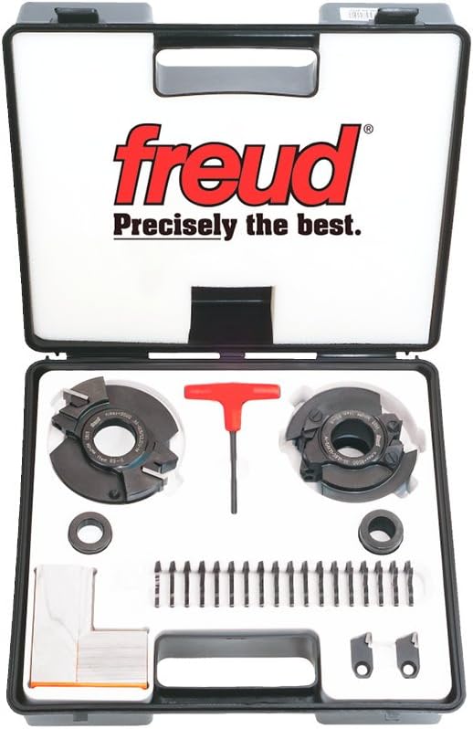 Freud RS2000 Insert Knife Rail and Stile Shaper Cutter Set, 11/4 Bore
