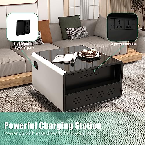 Generic 1- Modern Smart Side Table With Built-In Fridge thumb #4